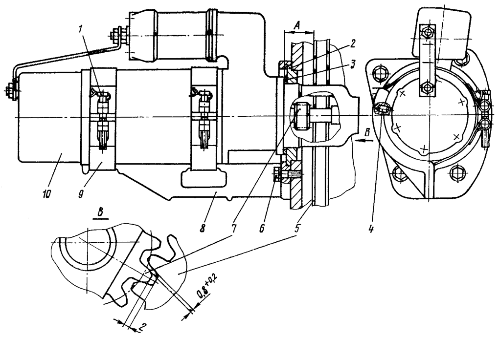 Стартер дизеля Стартер дизеля