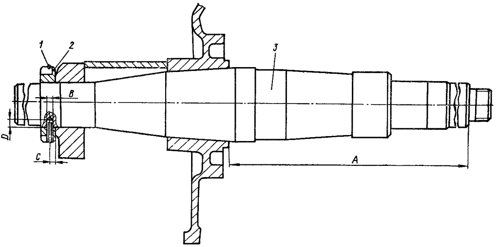 Полуось ведущего колеса Полуось ведущего колеса